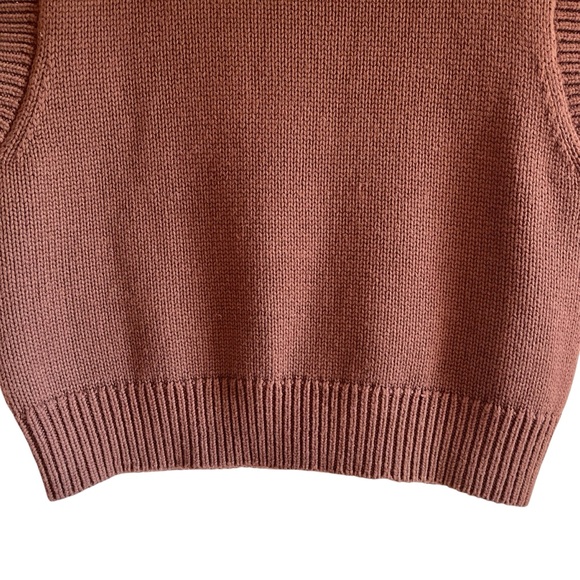 Wilfred merino wool & cotton Alps sweater vest in brown M excellent condition - Picture 4 of 11